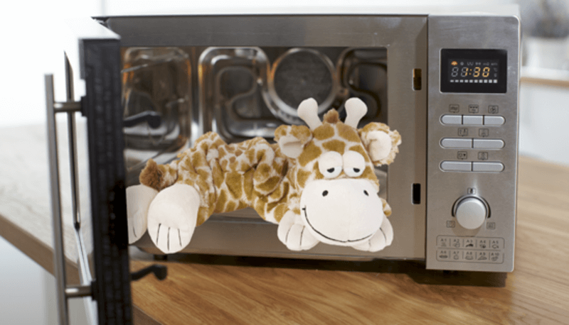 Warmies Hot-Pak giraff för mikrovågsugn 90 sek