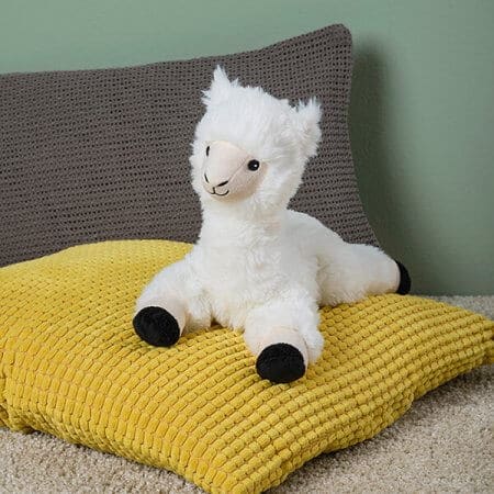 Värmedjur föreställande en lama med lavendeldoft