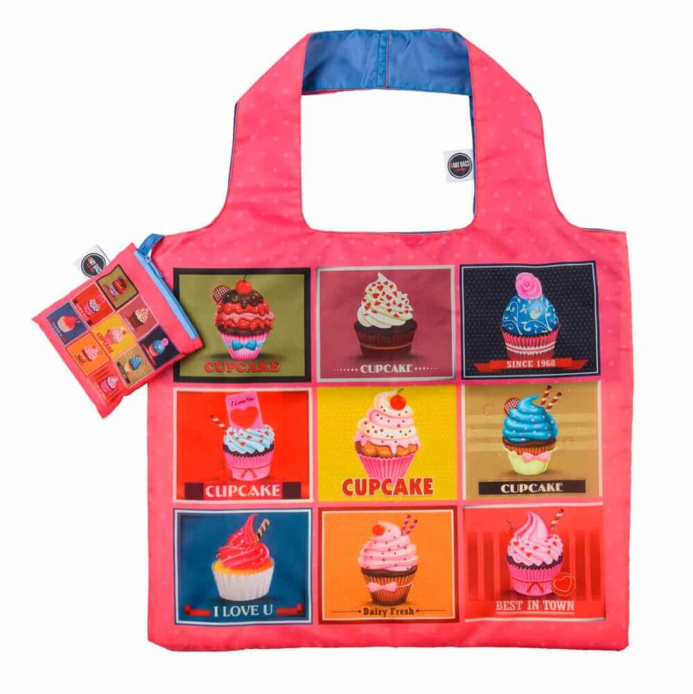 Shoppingkasse med cupcakemotiv