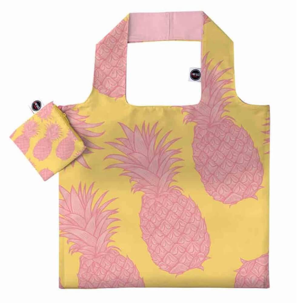 Shoppingkasse med rosa ananasmotiv