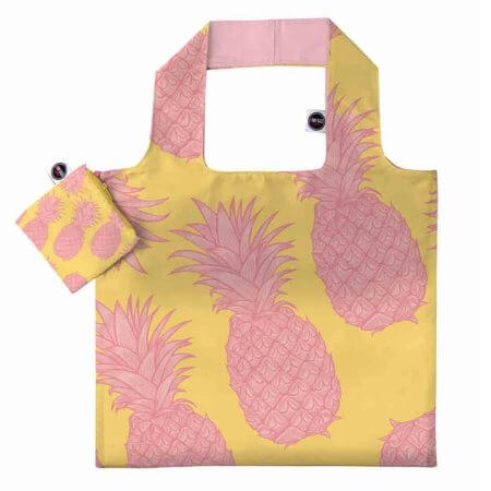 Shoppingkasse med rosa ananasmotiv